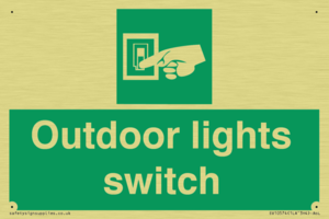 Outdoor lights switch